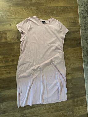 J. Crew Light Pink Midi T-Shirt Dress